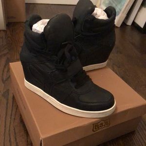 ASH Black Sneaker Wedges
